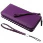 Lavemi Women's RFID Blocking Real Leather Zip Around Wallet Clutch Large Travel