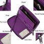Lavemi Women's RFID Blocking Real Leather Zip Around Wallet Clutch Large Travel