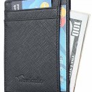 Wallet For Men RFID Front Pocket Minimalist Slim Genuine Leather Small Size