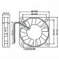 Anmbest 2PCS 4010 Silent Brushless Cooling Fan 2 pin Brushless 4CM Fans DC 12V 0