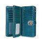 Women Wallets Roomy RFID Blocking Genuine Leather Long Trifold Clutch Purse