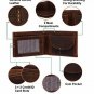 Handmade RFID Blocking Genuine Leather Bifold Wallets with Coin Pocket Designer