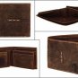 Handmade RFID Blocking Genuine Leather Bifold Wallets with Coin Pocket Designer