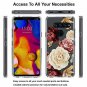 LG V40 ThinQ Case, LG V40 Case, LEEGU Anti-Scratch Shockproof Floral Printed Wom