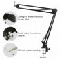 PC Microphone Kit with 3.5mm XLR Pop Filter Scissor Arm Stand Shock Mount Blue