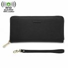 Women's Wallet RFID Blocking PU Leather Zip Around Clutch Large Travel Purse