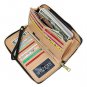 Women's Wallet RFID Blocking PU Leather Zip Around Clutch Large Travel Purse