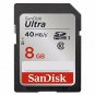 SanDisk Ultra 8GB Class 10 SDHC Memory Card Up to 40MB/s (SDSDUN008GG46), Pack