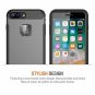 iPhone 8 Plus Case with Holster Heavy Duty Shockproof Protective Cover Gray