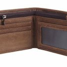 Polare Men's RFID Blocking Cowboy Genuine Natural Crazy Horse Leather Bifold New