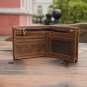 Polare Men's RFID Blocking Cowboy Genuine Natural Crazy Horse Leather Bifold New