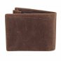 Polare Men's RFID Blocking Cowboy Genuine Natural Crazy Horse Leather Bifold New