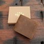 Polare Men's RFID Blocking Cowboy Genuine Natural Crazy Horse Leather Bifold New