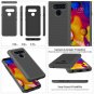 LG V40 Case Dual Layer Shockproo Lightweight Drop Protection Armor Slim Black