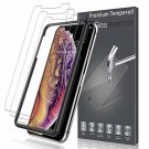 [3 Pack] LK for iPhone Xs Max Screen Protector 6.5, [Tempered Glass][Case