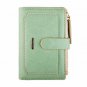 Womens Wallet PU Leather Mini Vintage Zipper Pocket Card Holder Compact Mint