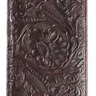 Womens Ladies Genuine Leather Wallet Long Embossing Bifold Wallet Clutch Purse (