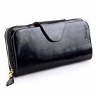 Yafeige Large Luxury Women's RFID Blocking Trifold Leather Wallet Zipper Ladies