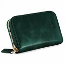 Kattee Leather Zip Around Wallet, Women's RFID Credit Card Small Wallet Green