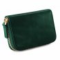 Kattee Leather Zip Around Wallet, Women's RFID Credit Card Small Wallet Green