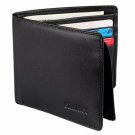 Simideo Men's Wallet TOPGRAIN Genuine Leather Wallet Bifold Trifold Slim Wallet