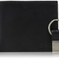 Calvin Klein Men's RFID Blocking Leather Bifold Wallet with Key Fob, Black, O