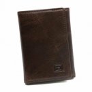 Men's Genuine Leather Slim Trifold Wallet with Full RFID Protection Throughout