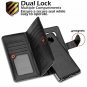 Samsung Galaxy Note 8 Wallet Case Flip Shockproof Card Holder PU Leather Black