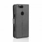 OnePlus 5T Wallet Case PU Leather Card Slots Folio Kickstand Flip Cover Black