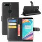 OnePlus 5T Wallet Case PU Leather Card Slots Folio Kickstand Flip Cover Black