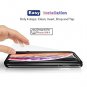 iPhone Xs Screen Protector, FOGEEK 9H Hardness No White Edge iPhone X Glass Scre