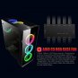 Case Fan, Aigo Aurora 3Pack RGB LED 120mm High Airflow Adjustable Colorful Quie