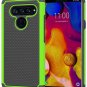 LG V40 Case Dual Layer Drop Protection Armor Shockproof Lightweight Slim Green