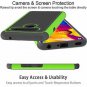 LG V40 Case Dual Layer Drop Protection Armor Shockproof Lightweight Slim Green