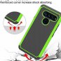 LG V40 Case Dual Layer Drop Protection Armor Shockproof Lightweight Slim Green