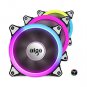 Aigo Aurora C5 Kit Case Fan 5 Pack RGB LED 120mm High Performance High Airflow A