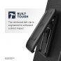 iPhone Xs MAX Case Armor + Tempered Glass Screen Protector Belt Clip Clear Gray