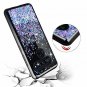 Caka LG V40 Glitter Case Luxury Bling Flowing Liquid Floating Sparkle BluePurple