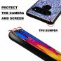 Caka LG V40 Glitter Case Luxury Bling Flowing Liquid Floating Sparkle BluePurple