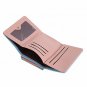 Womens Wallet Metal Frame Small Clutch Cards Holder kisslock Closure Black