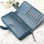 Women's Wallet RFID Blocking Large Capacity Zip Around Clutch Travel Purse Green