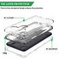 LG V40 ThinQ Case LG V40 Case FOOXII Three Layer Heavy Duty Transparent Shock