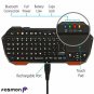 Mini Wireless Keyboard Fosmon Portable Lightweight Controller QWERTY Backlit Key
