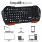 Mini Wireless Keyboard Fosmon Portable Lightweight Controller QWERTY Backlit Key