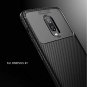 Oneplus 6T Case, Wellci Anti Fingerprint Slim Fit Carbon Fiber Design Scratch Re