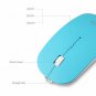 Rechargeable Wireless Mouse Bluetooth Lightweight Slim Design Portable NEW Blue