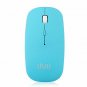 Rechargeable Wireless Mouse Bluetooth Lightweight Slim Design Portable NEW Blue