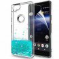 Google Pixel 2 Case Liquid Glitter HD Screen Protector Bling Shiny Turquoise