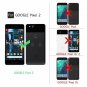 Google Pixel 2 Case Liquid Glitter HD Screen Protector Bling Shiny Turquoise