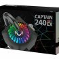 DEEPCOOL Captain 240EX RGB, Liquid CPU Cooler, SYNC RGB Waterblock and Strip Con